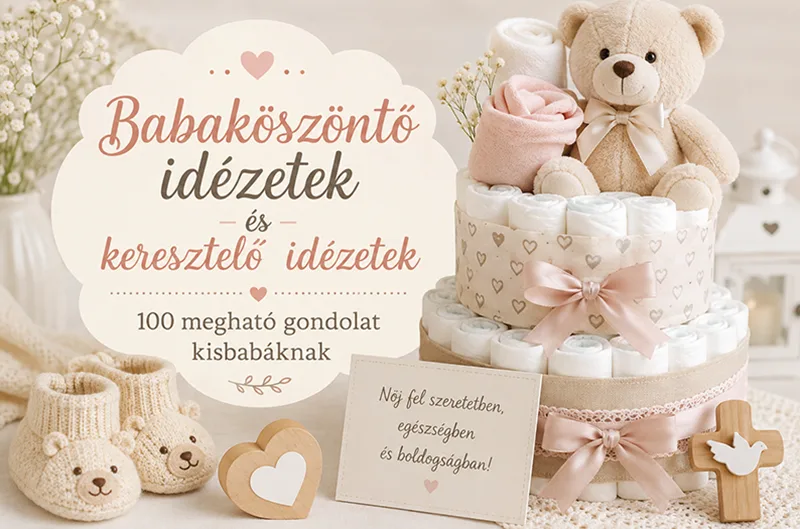 Babaköszöntő idézetek és keresztelő idézetek – 100 megható gondolat kisbabáknak