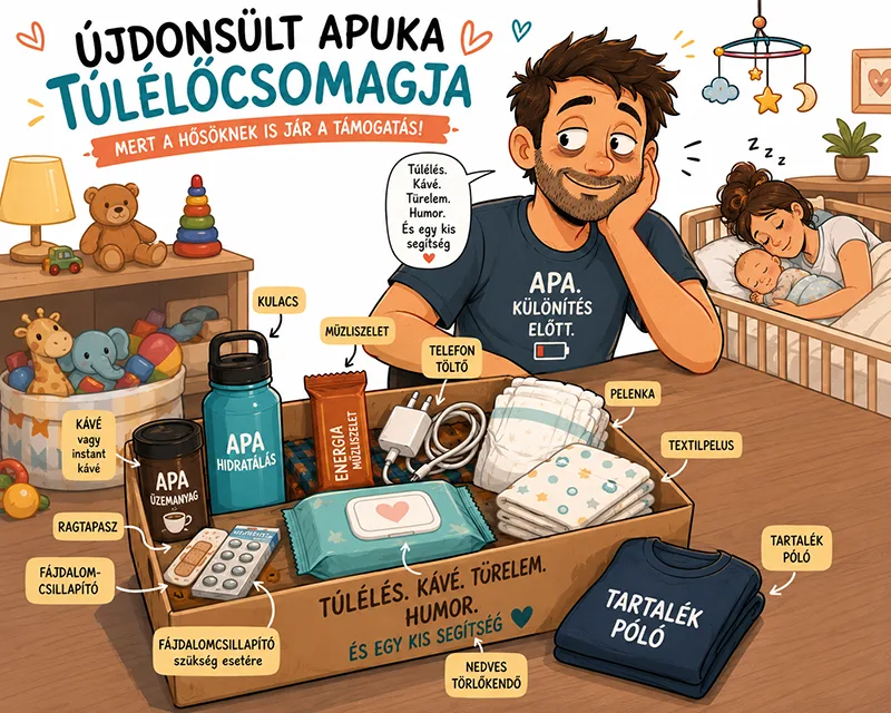 vicces apás idézetek, fáradt apa a túlélőcsomaggal